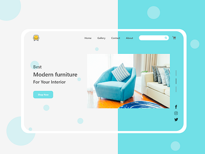 Interior Furniture Shopping Landing Page