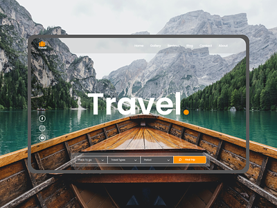 Travel - Travel Agency Landing Page clean clean ui creative landing landing page travel travel agency traveling typography ui design ux vacation web design webdesign website website design