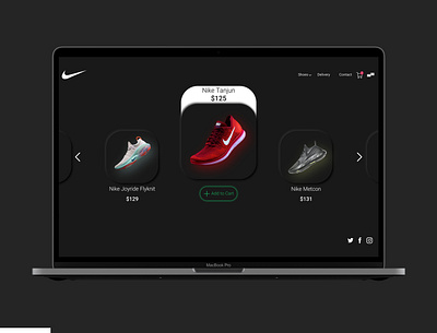 nike wbsite ui design nike shoes suggested ui ui design web web design website