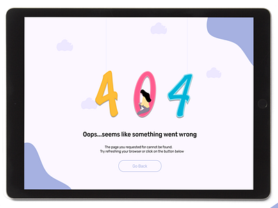 Error 404 - Web Page Design adobexd creativity figma ui ui ux ui design web web design