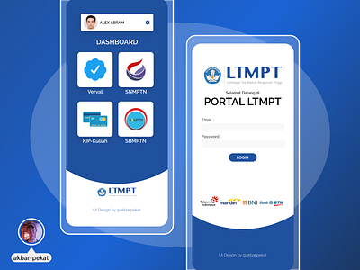 Edu Portal Mobile UI Design akbarpekat design figma mobile redesign ui