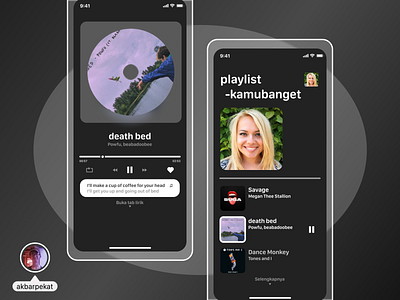 Music Player UI Design