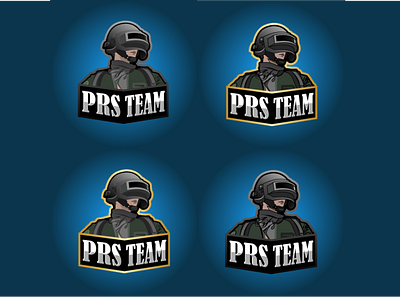 PRS TEAM gaming profile cover collection cover cover art cover artwork cover design design flat game game art gaming gaming logo gaminglogo illustration pubg vector