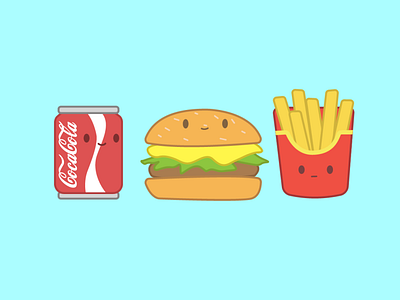 cute fast food doodle art artwork coca cola coca cola cocacola design doodle doodle art doodleart doodles fast food fastfood illustraion illustrations illustrator mcdonalds sticker