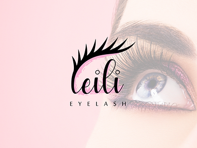 leili eylash logo design