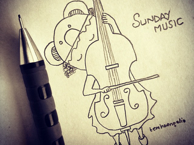 Sunday Music design doodle draw drawing graphic illustration music sketch