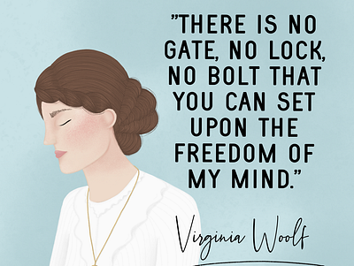 Virginia Woolf illustration