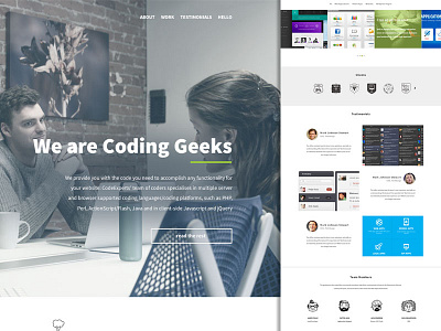 Codup Website code corporate design dull geek green product ui ux web website