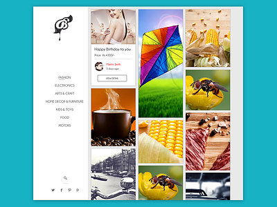 Pbay WebApp Concept app application buy colorful concept design minimal online shop ui ux web