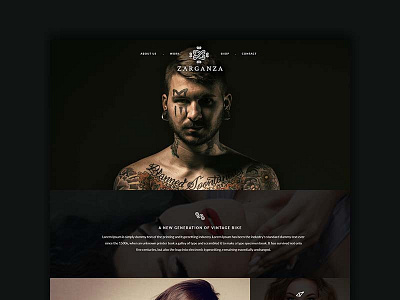 Fashion Website agency banner black dark design fashion look slider teaser ui ux website