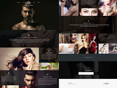 Fashion Website Design agency banner black dark design fashion look slider teaser ui ux website