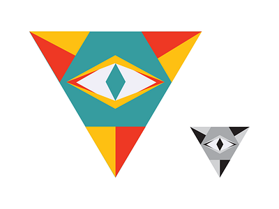 My Love for Triangles abstract block colors design pattern triangle vector