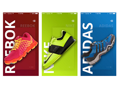 Shoes / Product App app color design experience image minimal modern product shoes text ui ux