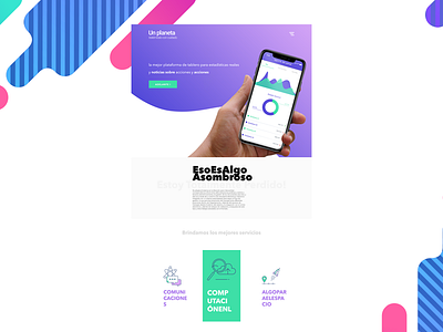 Español Planeta app design experience gradient interaction minimal spanish typography ux website