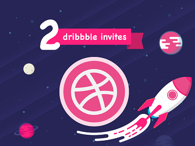 Join The Game!!! away dribbble give illustration invitation invite pink shot