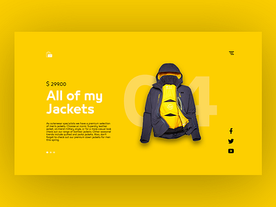 AMJ 04 - v1 design experience interaction jacket minimal typography ux website yellow