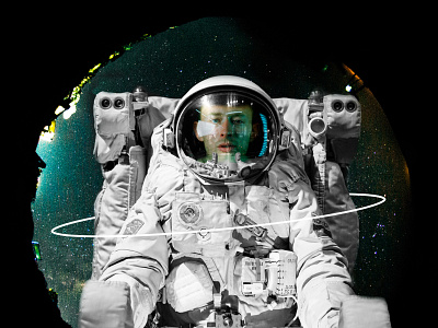 If Tom Yorke was an austronaut collage collage art collage digital music radiohead tom yorke