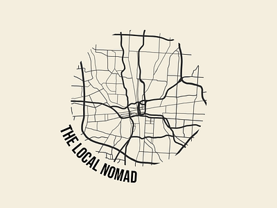 The Local Nomad branding design logo typography vector