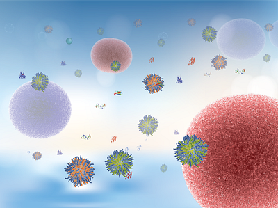 Interaction of nano-particles with cells cell micro environment nanoparticles science background