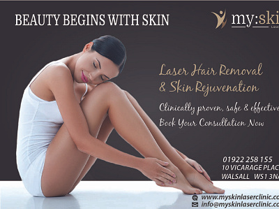 Beautiful skin flyer ad adverstisement flyer flyer design print skin