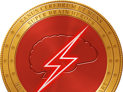 Realistic Metallic coin design