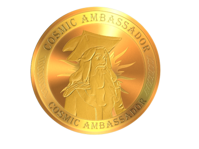 Realistic Metallic Gold and bronze coin design
