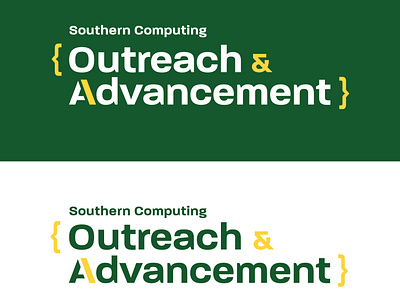Southern Computing: Outreach & Advancement Program code logo type typography