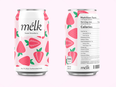 Melk brand branding mockup