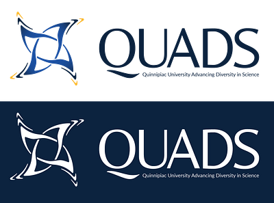 QUADS branding flat graphic design logo vector