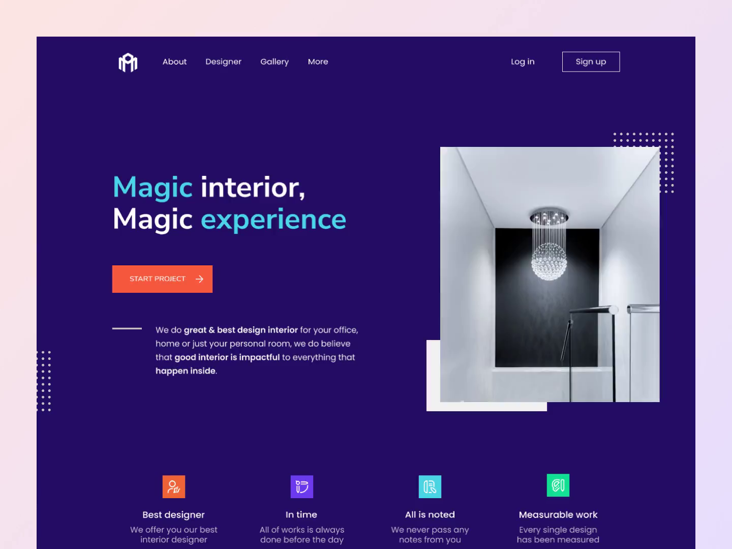 Super Interior landing page