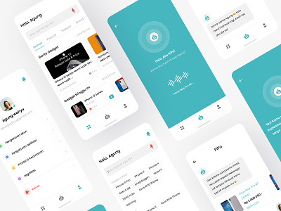 PiPo - Gagdet Finder Personal Assistance apps artificial assistance clean design google hey minimalist mobile ok personal siri smart ui ux