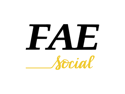 FAE Social branding design logo