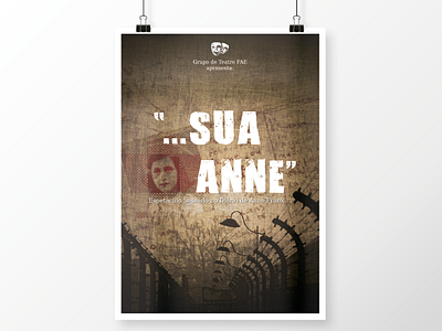 Espetáculo "...Sua Anne" design ilustration image photoshop poster theater