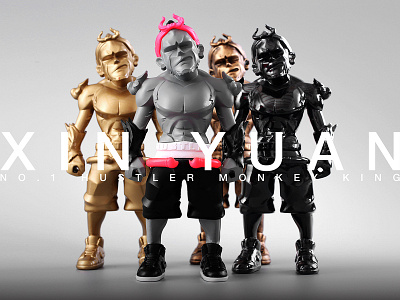 Art Toy-XIN YUAN 心猿 artfigure designertoy figure hiphop monkeyking naughtybrain toy toy design toy photography