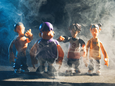 Higher Gang 88rising artfigure arttoy designertoy higherbrothers hiphop naughtybrain subculture toy toy design toy photography