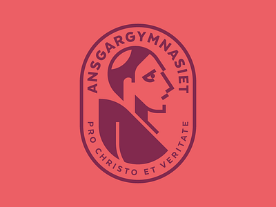 Ansgargymnasiet high school logotype saint ansgar