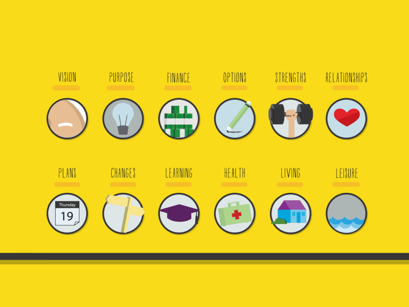 12 Shades Of Yellow after effects flat illustration cartoon vibrant character modules icons animation gif