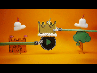King of the Castle after effects arts and craft filmed motion graphics puppets stop motion