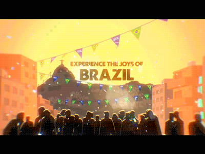 Experience Brazil! after effects brazil colour festival illustration lighting motion graphics