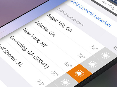 The Weather Channel iOS App app ios weather
