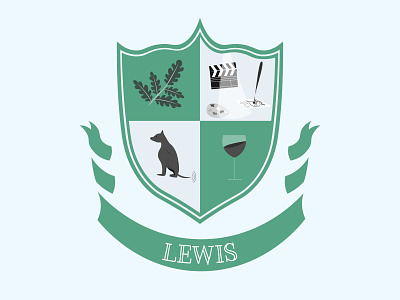 Lewis Family Crest adobe illustrator clan crest designer dribbbleweeklywarmup family crest family logo graphic design logo
