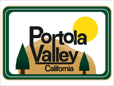 Portola Valley Logo adobe adobe illustrator branding california logo design designer graphic design logo logo design typography vector