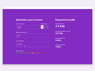 Investment return calculator [Web]