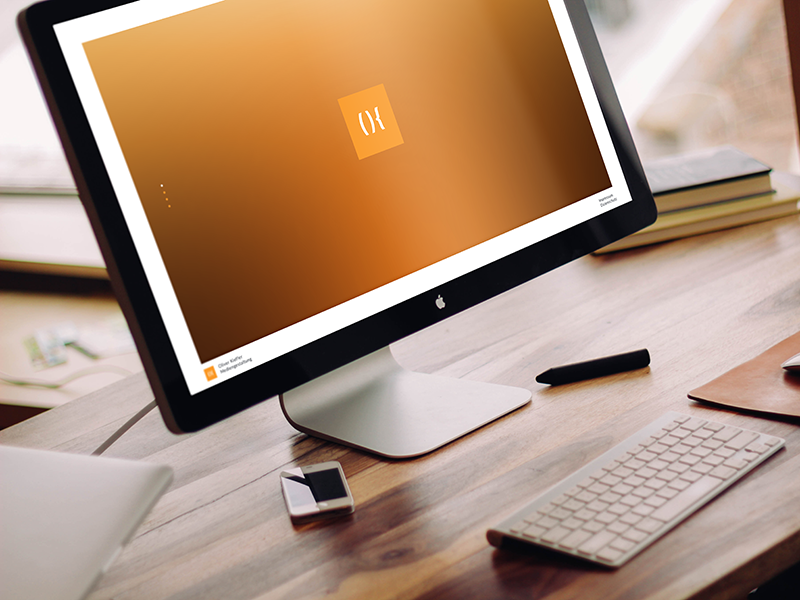 Homepage: Oliver Kieffer – Mediadesign mockup homepage