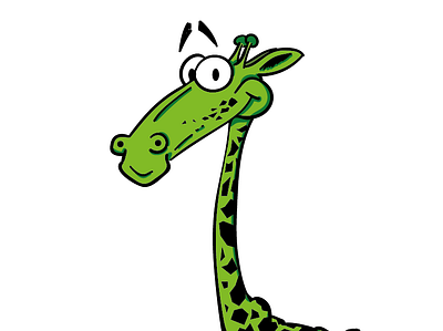 The "Paulchen" mascot illustration for undpaul agency brand drupal giraffe illustration mascot sketch undpaul
