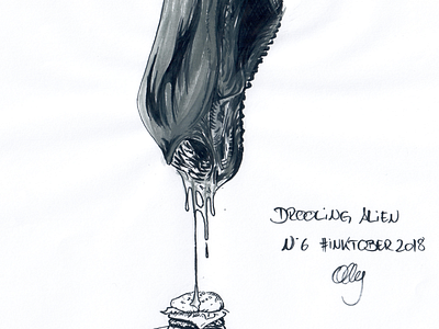 Inktober 2018 Nr. 6 - Drooling