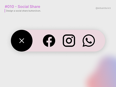Daily UI Challenge::010 - Social Share daily design ui