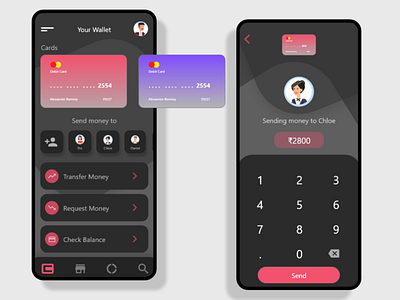 Banking App Design Concept adobexd app banking bankingapp branding clean design flat icon illustrator minimaluiuxadobexdphotoshop ui