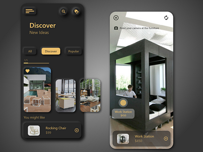 Furniture E-commerce app UI