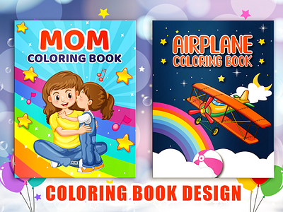 Coloring Book Cover Design design graphic design illustration vector